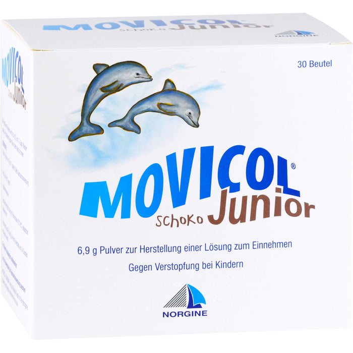 MOVICOL  Junior Schoko 6,9 g Pulver zur Herstellung einer Lösung zum Einnehmen, 30 St. Beutel