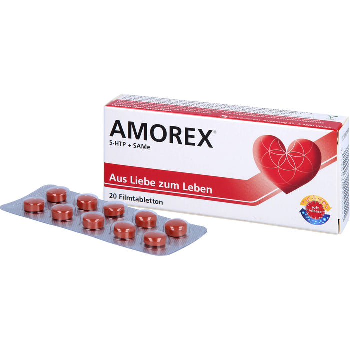 AMOREX Filmtabletten bei Liebeskummer und Trennung, 20 pc Tablettes