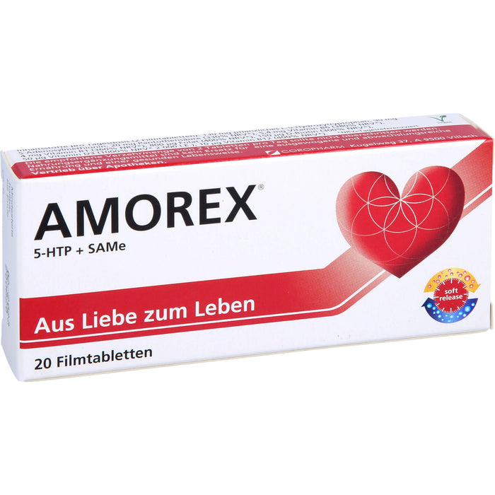 AMOREX Filmtabletten bei Liebeskummer und Trennung, 20 pc Tablettes