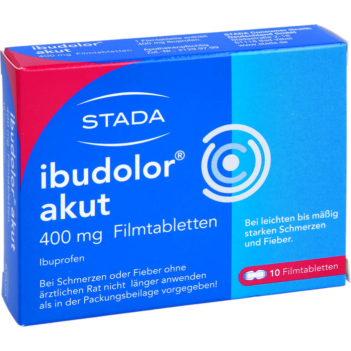 ibudolor akut 400 mg Filmtabletten, 10 pcs. Tablets