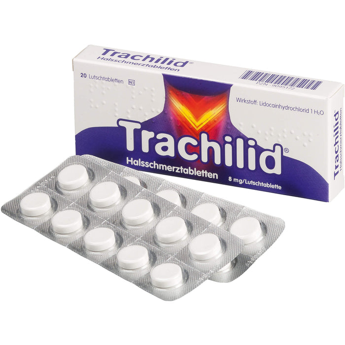 Trachilid  Halsschmerztabletten, 8 mg/Lutschtablette, 20 St. Tabletten