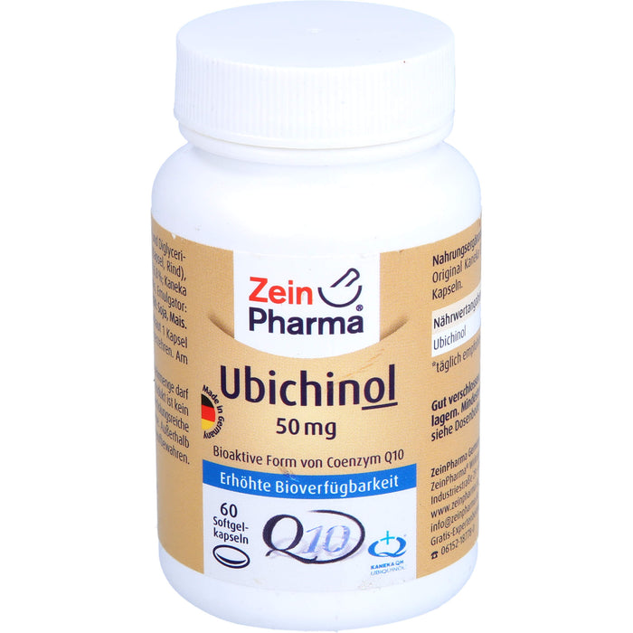 ZeinPharma Ubichinol 50 mg Kapseln, 60 pc Capsules