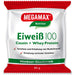 MEGAMAX Nutrition Eiweiß 100 Pulver Himbeer-Geschmack, 30 g Pulver