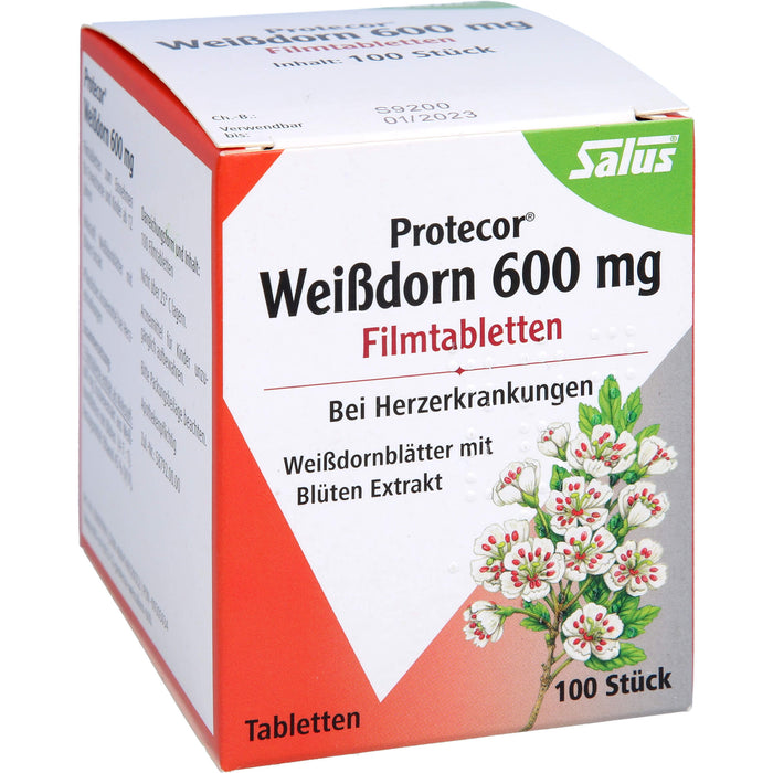 Protecor Weissdorn 600mg Filmtbl., 100 pc Tablettes