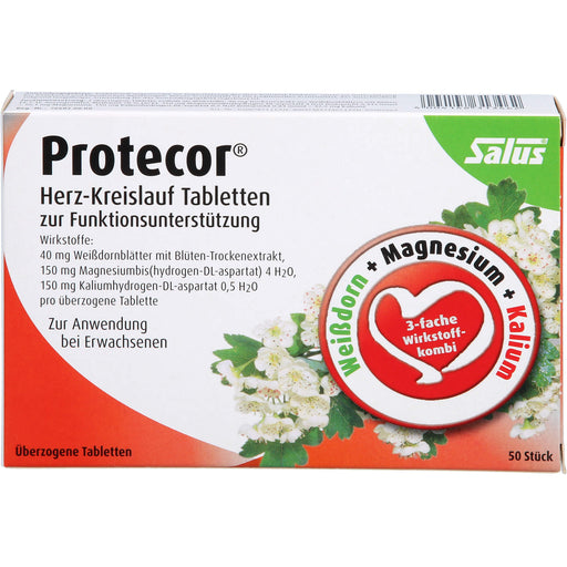 Salus Protecor Herz-Kreislauf Tabletten zur Funktionsunterstützung, 50 St. Tabletten