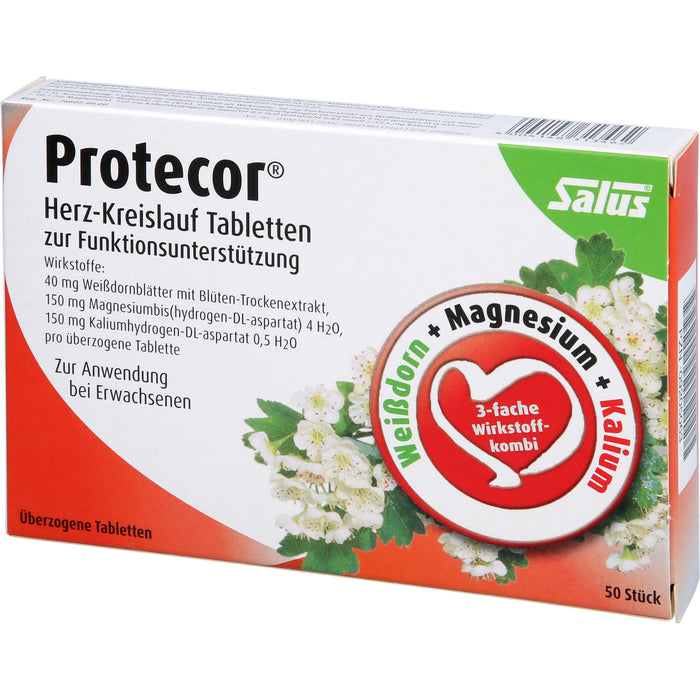 Salus Protecor Herz-Kreislauf Tabletten zur Funktionsunterstützung, 50 pc Tablettes