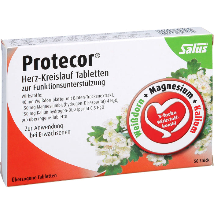 Salus Protecor Herz-Kreislauf Tabletten zur Funktionsunterstützung, 50 pc Tablettes