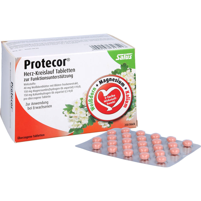 Salus Protecor Herz-Kreislauf Tabletten zur Funktionsunterstützung, 250 St. Tabletten