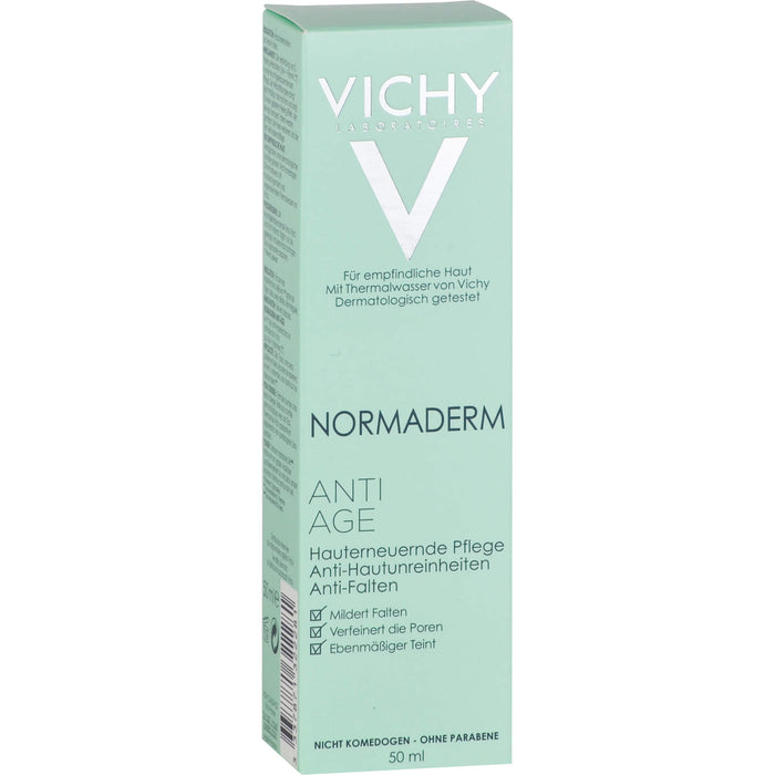 VICHY Normaderm Anti-Age hauterneuernde Pflege, Anti-Hautunreinheiten und Anti-Falten, 50 ml Crème