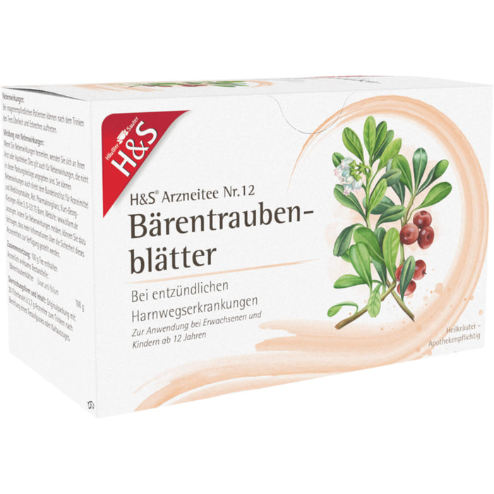 H&S Bärentraubenblättertee Btl., 20X2.7 g FBE