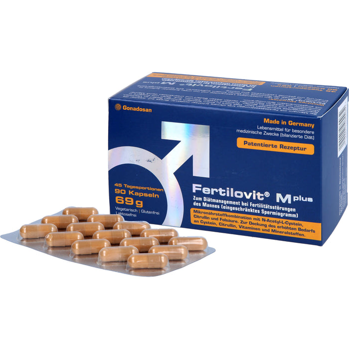 Fertilovit M Plus Kapseln bei Fertilitätsstörungen des Mannes, 90 pc Capsules