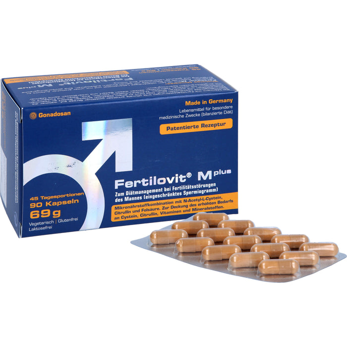 Fertilovit M Plus Kapseln bei Fertilitätsstörungen des Mannes, 90 pc Capsules