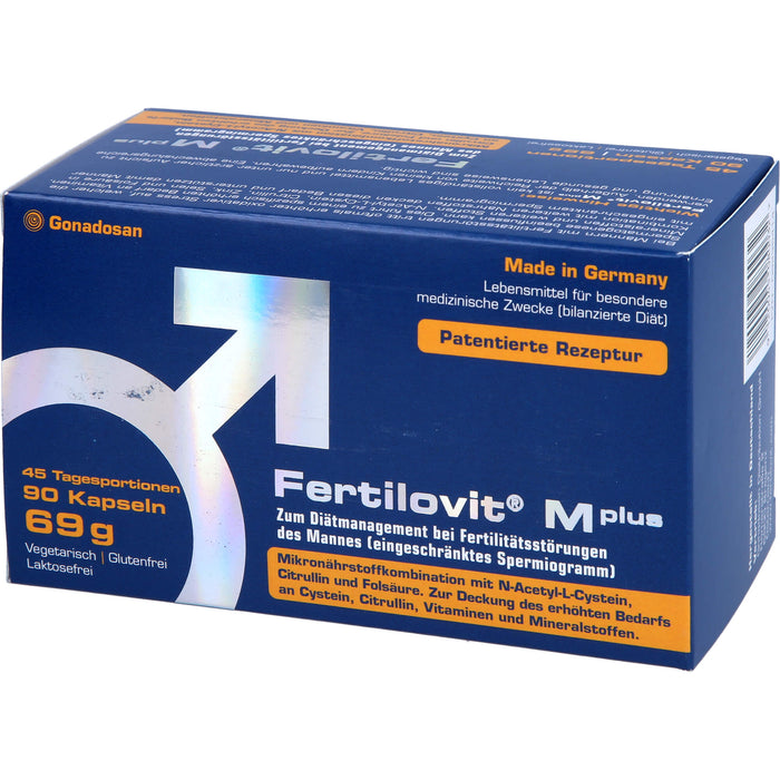 Fertilovit M Plus Kapseln bei Fertilitätsstörungen des Mannes, 90 St. Kapseln