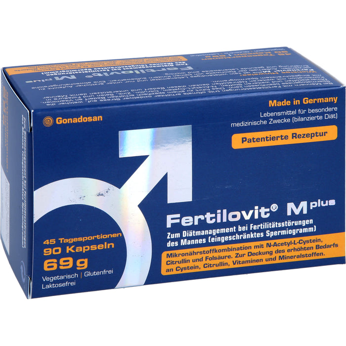Fertilovit M Plus Kapseln bei Fertilitätsstörungen des Mannes, 90 St. Kapseln