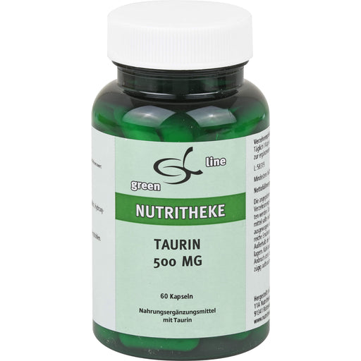Green Line Nutritheke Taurin 500 mg Kapseln, 60 St. Kapseln