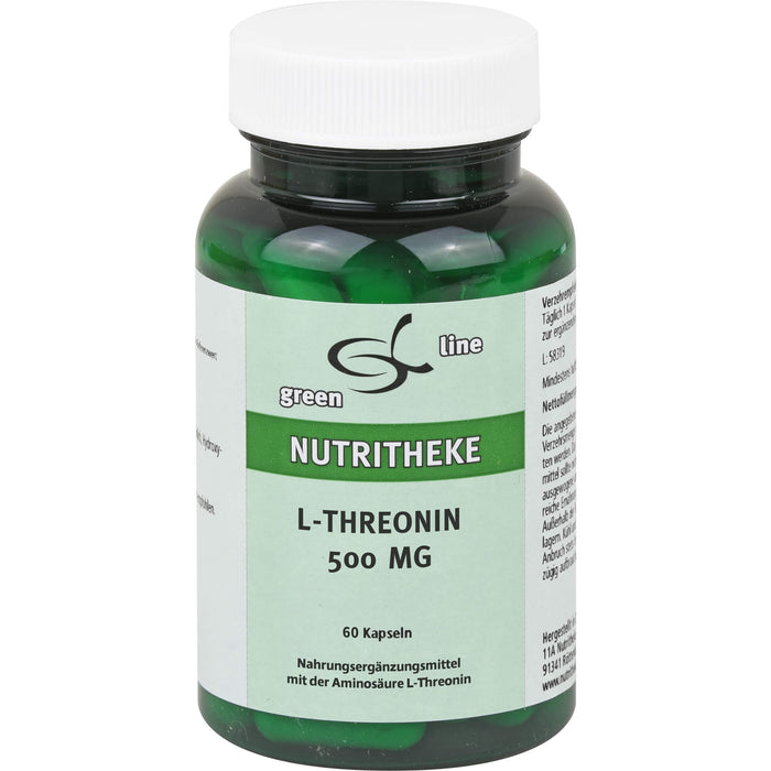 Green Line Nutritheke L-Threonin 500 mg Kapseln, 60 St. Kapseln