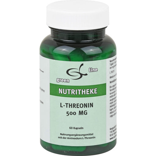 Green Line Nutritheke L-Threonin 500 mg Kapseln, 60 St. Kapseln