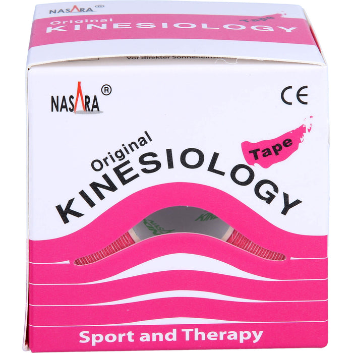 NASARA Kinesiologie Tape Pink 5cmx5m, 1 St PFL