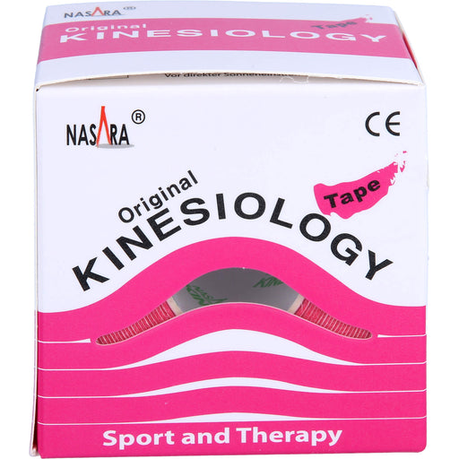 NASARA Kinesiologie Tape Pink 5cmx5m, 1 St PFL