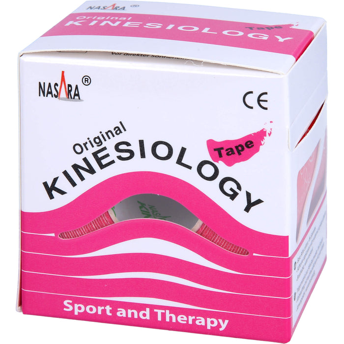 NASARA Kinesiologie Tape Pink 5cmx5m, 1 St PFL