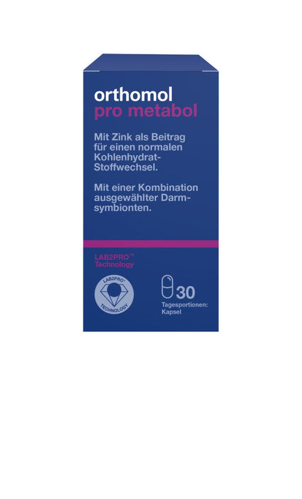 Orthomol Pro metabol - enthält eine Kombination ausgewählter Darmsymbionten und Zink, 30 St. Tagesportionen