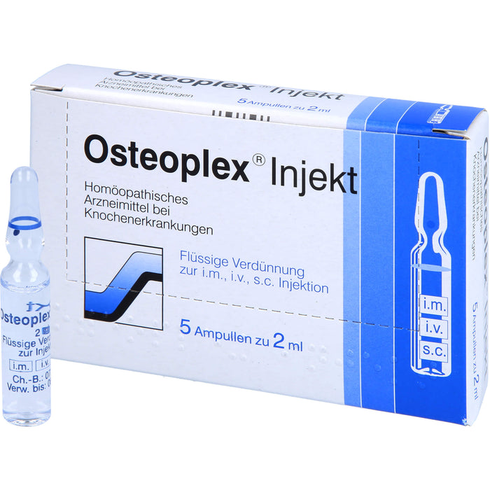 Osteoplex Injekt flüssige Verdünnung bei Knochenerkrankungen, 5 pcs. Ampoules
