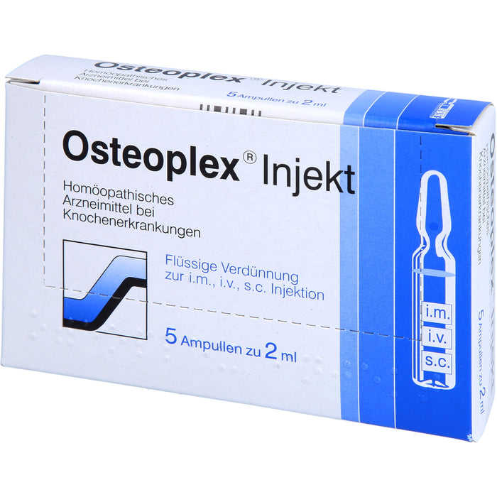 Osteoplex Injekt flüssige Verdünnung bei Knochenerkrankungen, 5 pcs. Ampoules