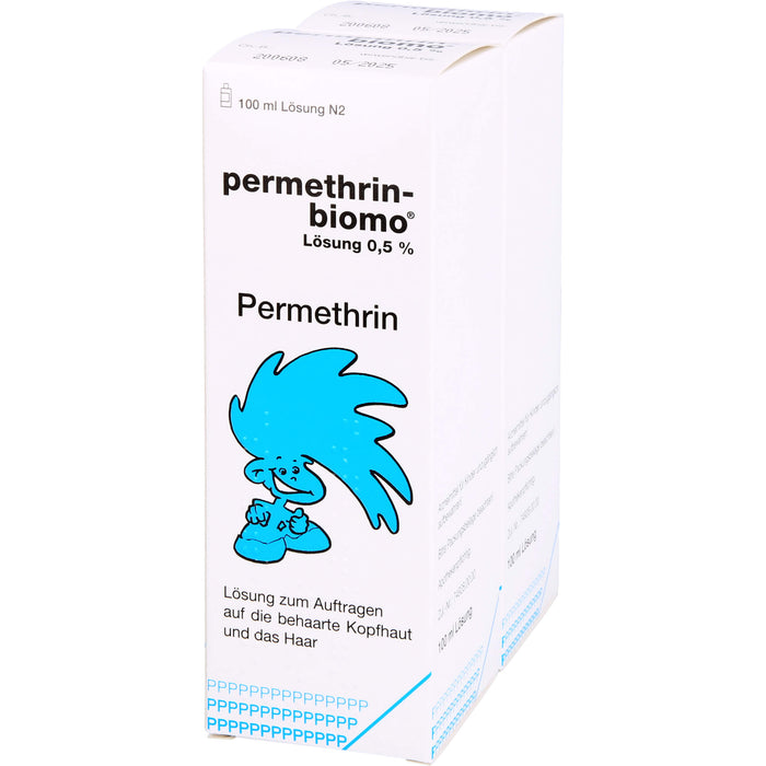 permethrin-biomo Lösung 0,5% zur Behandlung des Kopfhaares bei Befall mit Läusen, 200 ml Solution