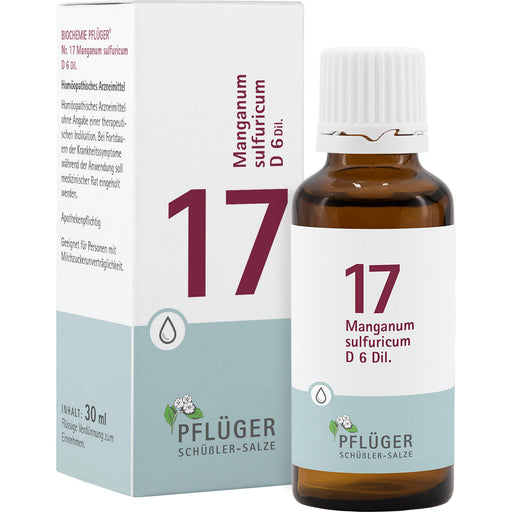 Biochemie Nr.17 Manganum sulfuricum D6 Pflüger Dil., 30 ml TRO