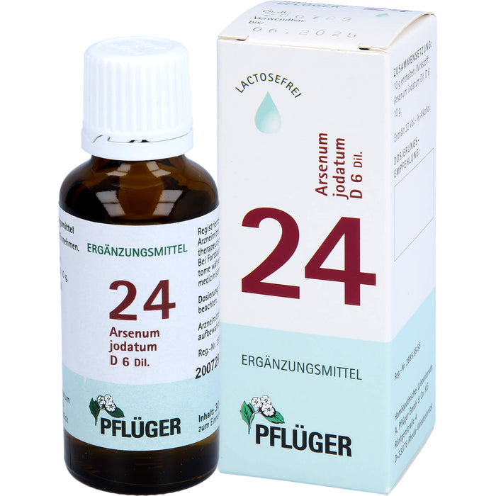 Pflüger Biochemie Nr.24 Arsenum jodatum D6 Dilution, 30 ml Solution