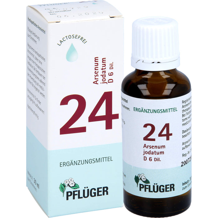 Pflüger Biochemie Nr.24 Arsenum jodatum D6 Dilution, 30 ml Solution