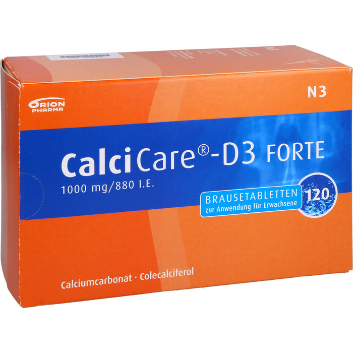 CalciCare-D3 Forte 1000 mg  / 880 I.E. Brausetabletten, 120 pc Tablettes