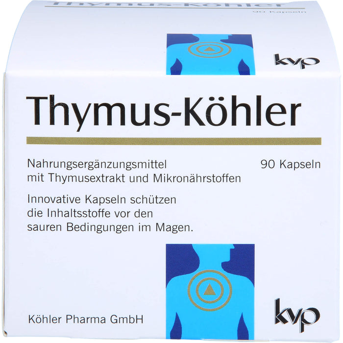 Thymus-Köhler Kapseln für eine gesunde Funktion des Immunsystems, 90 St. Kapseln