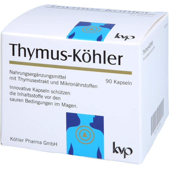 Thymus-Köhler Kapseln für eine gesunde Funktion des Immunsystems, 90 St. Kapseln
