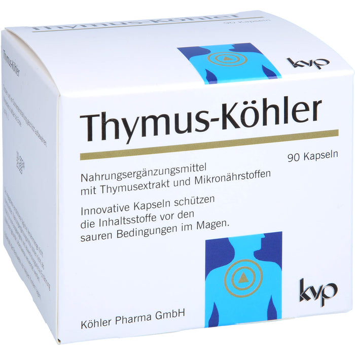Thymus-Köhler Kapseln für eine gesunde Funktion des Immunsystems, 90 St. Kapseln