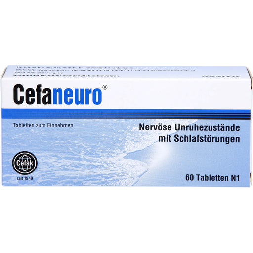 Cefaneuro Tabletten bei nervösen Unruhezuständen mit Schlafstörungen, 60 St. Tabletten
