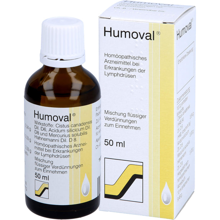 Humoval Mischung bei Erkrankungen der Lymphdrüsen, 50 ml Solution