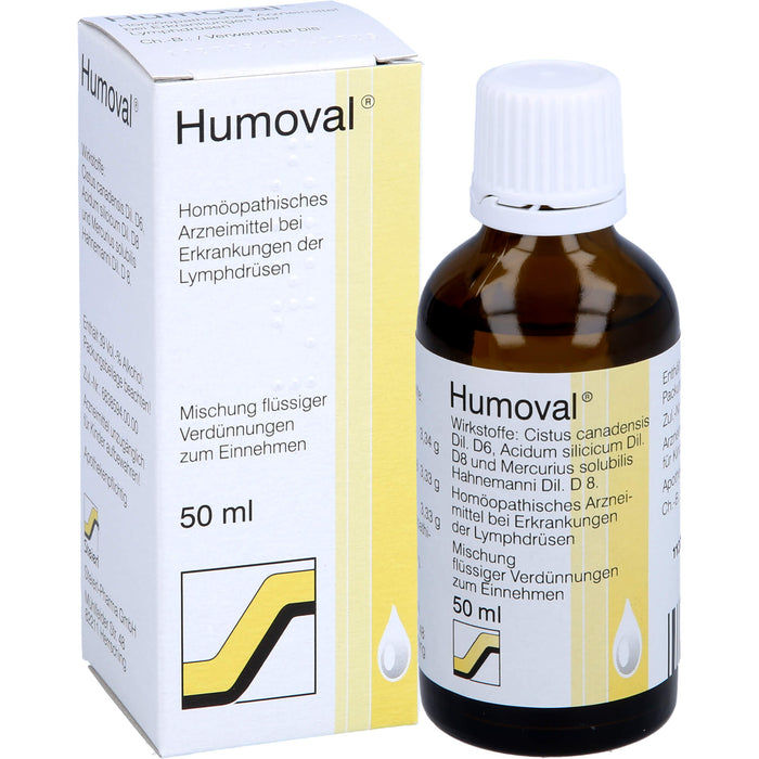 Humoval Mischung bei Erkrankungen der Lymphdrüsen, 50 ml Solution