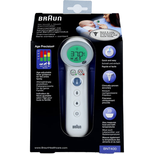 BRAUN Berührungsfrei+Stirnthermo. m. Age Precision, 1 St 