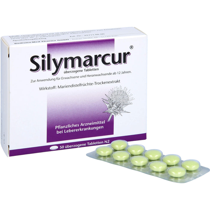 Silymarcur Tabletten bei Lebererkrankungen, 50 pc Tablettes
