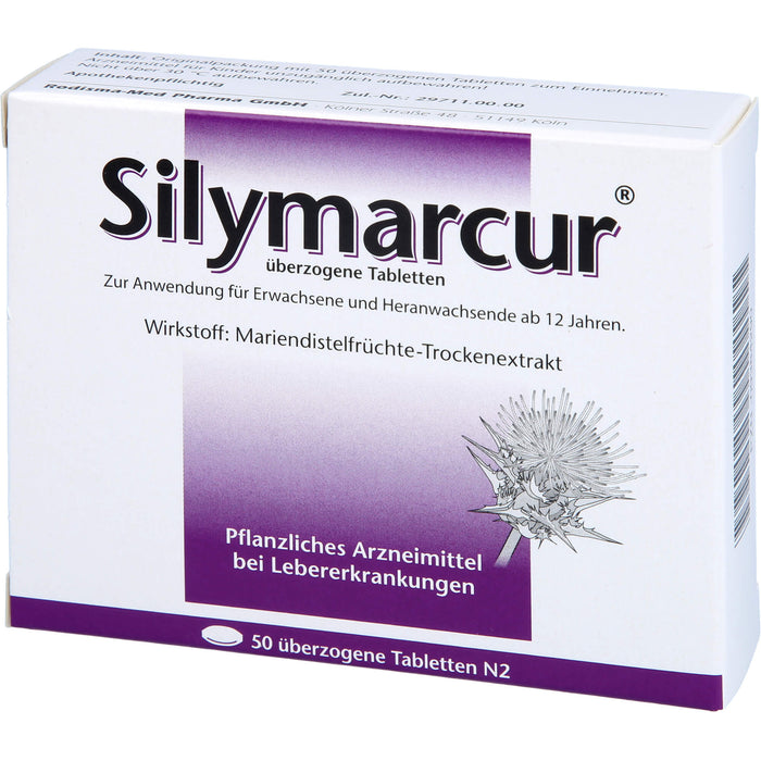 Silymarcur Tabletten bei Lebererkrankungen, 50 pc Tablettes