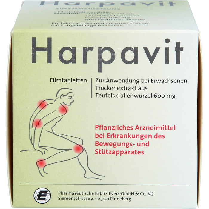 Harpavit Filmtabletten bei Erkrankungen des Bewegungs- und Stützapparates, 100 pc Tablettes