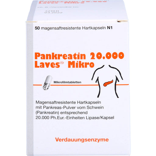 Laves Pankreatin 20.000 Hartkapseln, 50 St. Kapseln