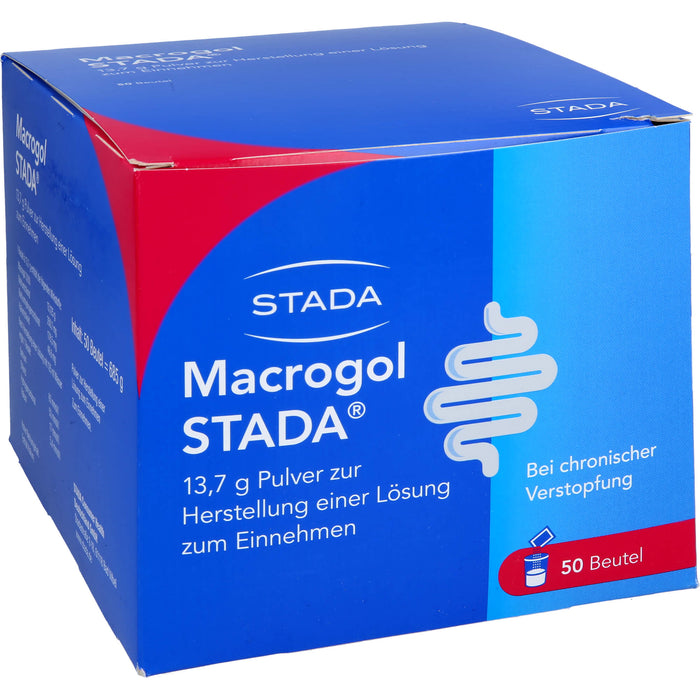 Macrogol STADA Pulver bei Verstopfung, 50 pcs. Sachets