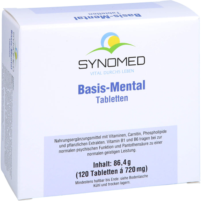 SYNOMED Basis-Mental Tabletten für  eine normale psychische Funktion, 120 pcs. Tablets