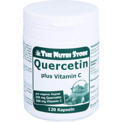 The Nutri Store Quercetin 250 mg plus Vitamin C 300 mg Kapseln, 120 St. Kapseln