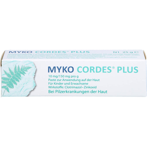 Myko Cordes Plus 10 mg/150 mg pro g Paste bei Pilzerkrankungen der Haut, 25 g Paste