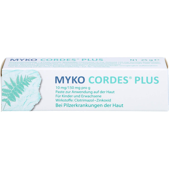 Myko Cordes Plus 10 mg/150 mg pro g Paste bei Pilzerkrankungen der Haut, 25 g Paste