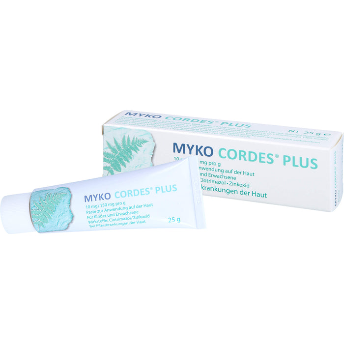 Myko Cordes Plus 10 mg/150 mg pro g Paste bei Pilzerkrankungen der Haut, 25 g Paste
