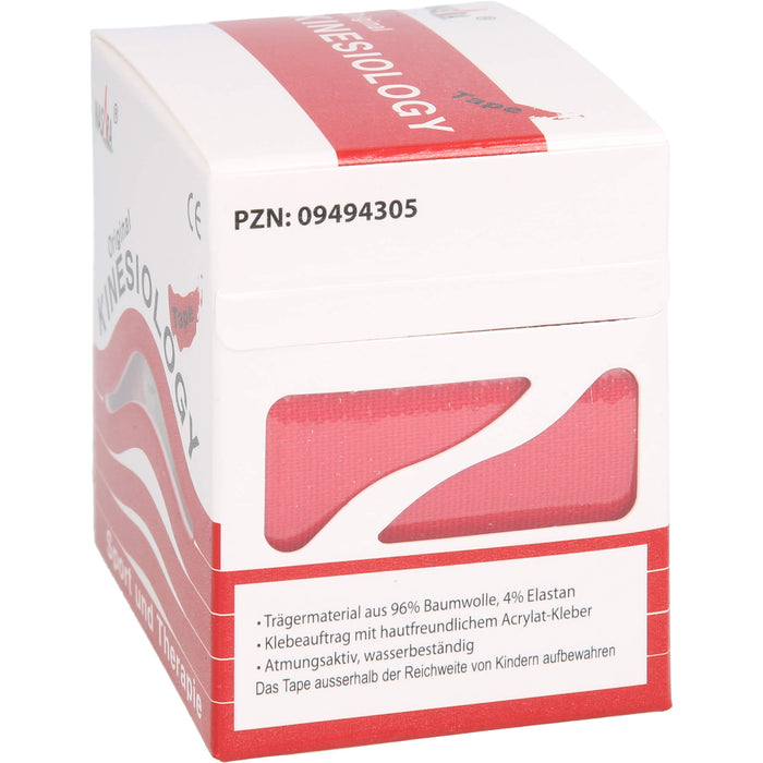 Kinesiologie Tape 5cmx5m rot, 1 St